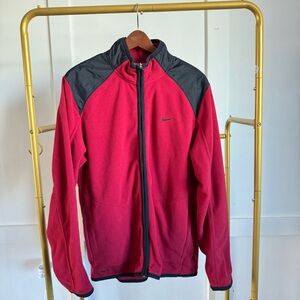 Nike Fit Therma Fleece Full Zip Red Mens Size M